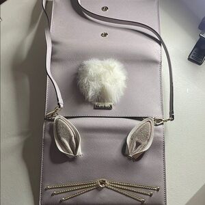 Kate Spade Light Purple bunny  clutch Crossbody Bag